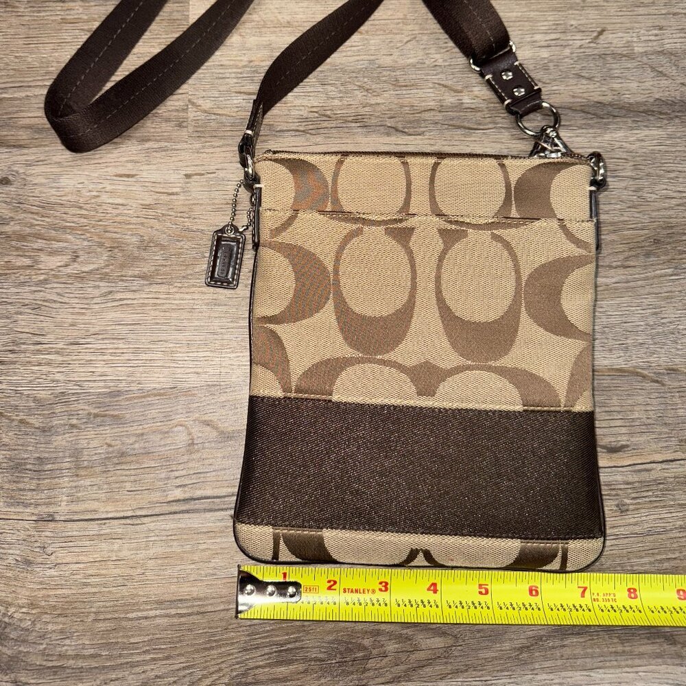 Coach Monogram Crossbody and Matching Checkbook Cover